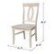 International Concepts Set of 2 Verona Chairs, Unfinished C-170P - alternate 9